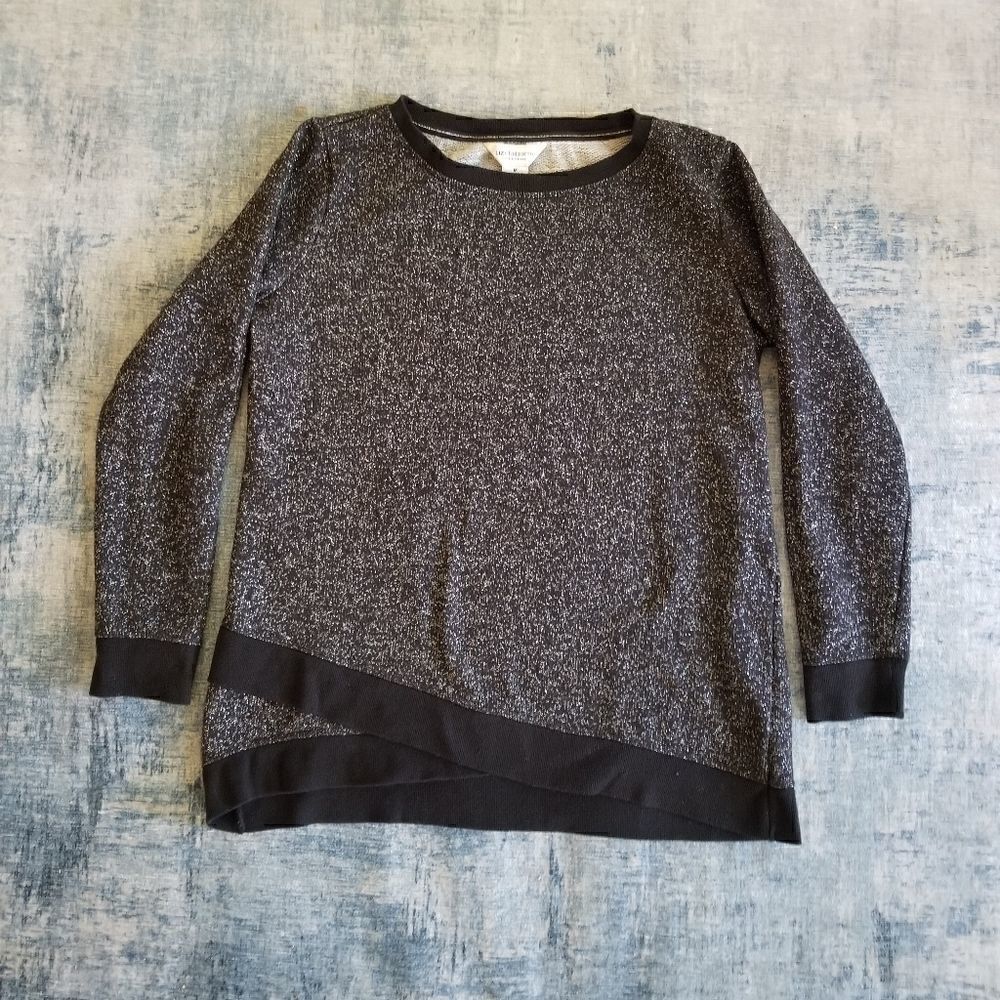 Liz Claiborne Blue Silver Shimmer Sparkle Med